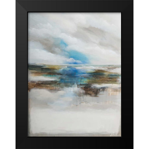 Never ending I Black Modern Wood Framed Art Print by Simonis, Julia