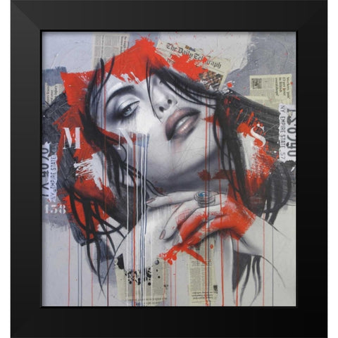 Morning sound Black Modern Wood Framed Art Print by Bakker, Jochem