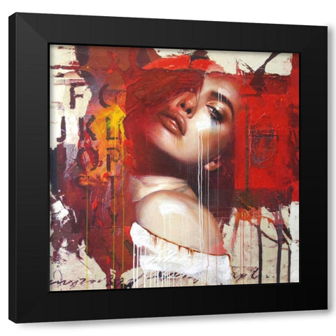 Need to know Black Modern Wood Framed Art Print with Double Matting by Bakker, Jochem