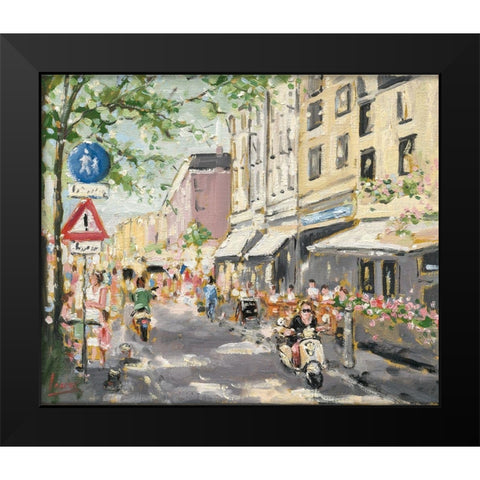 City scene I Black Modern Wood Framed Art Print by Laceur, Nicole