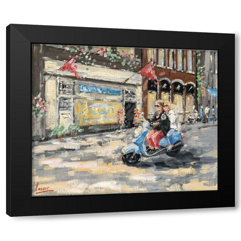 City scene II Black Modern Wood Framed Art Print by Laceur, Nicole