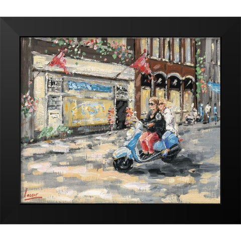 City scene II Black Modern Wood Framed Art Print by Laceur, Nicole