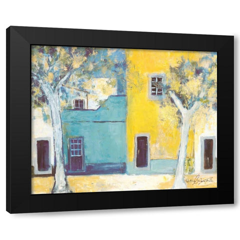 Patio II Black Modern Wood Framed Art Print by Kruse-kolk, Alie