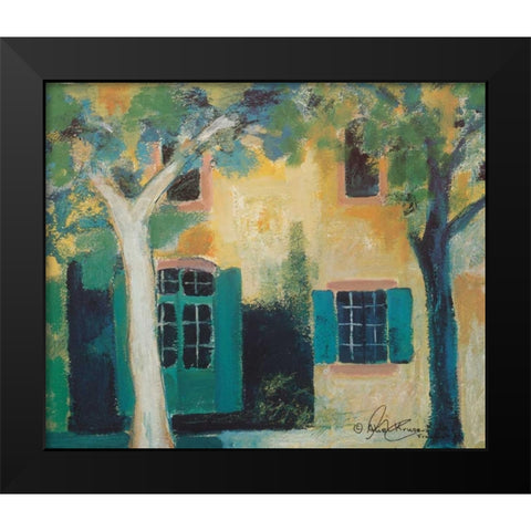 Piazza I Black Modern Wood Framed Art Print by Kruse-kolk, Alie