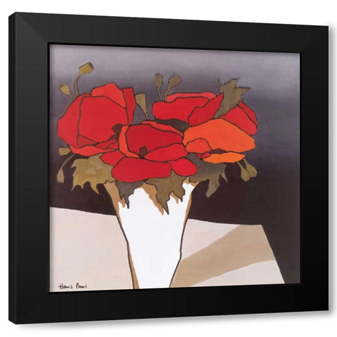 Elegant II Black Modern Wood Framed Art Print by Paus, Hans