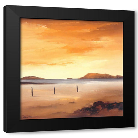 Quiet Sands I Black Modern Wood Framed Art Print by Paus, Hans