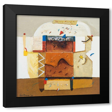 Gate to Paradise I Black Modern Wood Framed Art Print by den Boon, Theo