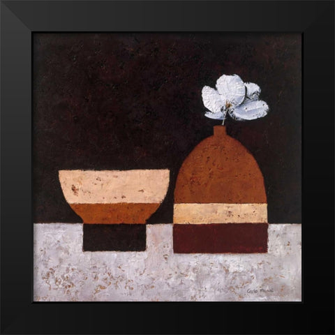 Simplicity I Black Modern Wood Framed Art Print by Paus, Hans