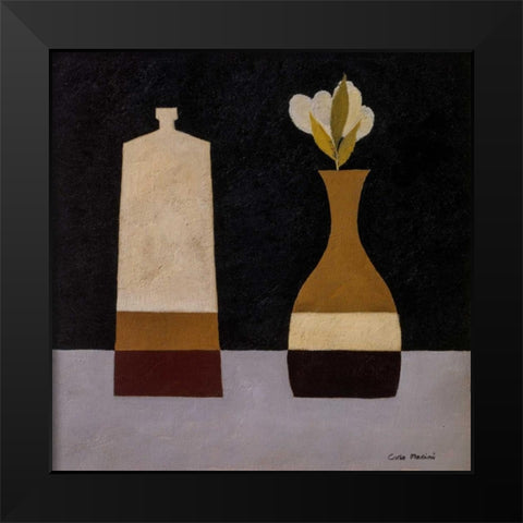 Simplicity III Black Modern Wood Framed Art Print by Marini, Carlo