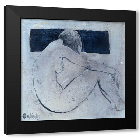 Studies from the nude II Black Modern Wood Framed Art Print by Vriesendorp, Heleen