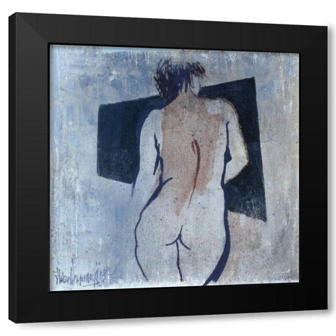 Studies from the nude III Black Modern Wood Framed Art Print by Vriesendorp, Heleen