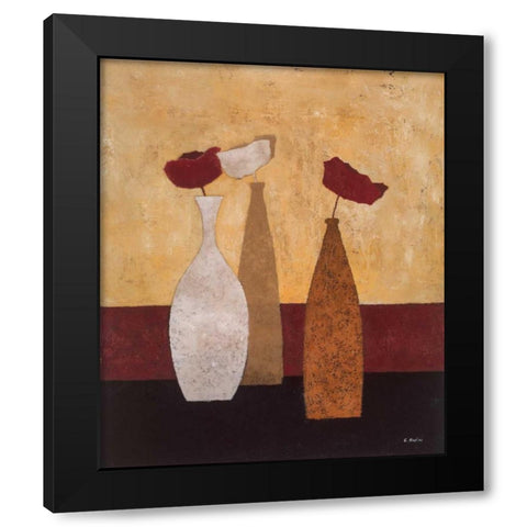Scenery I Black Modern Wood Framed Art Print by Paus, Hans