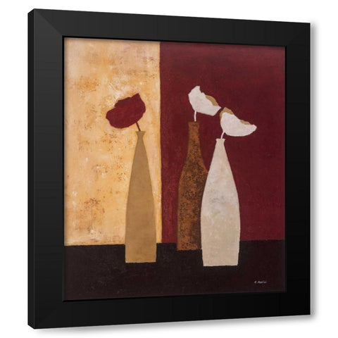 Scenery II Black Modern Wood Framed Art Print by Paus, Hans