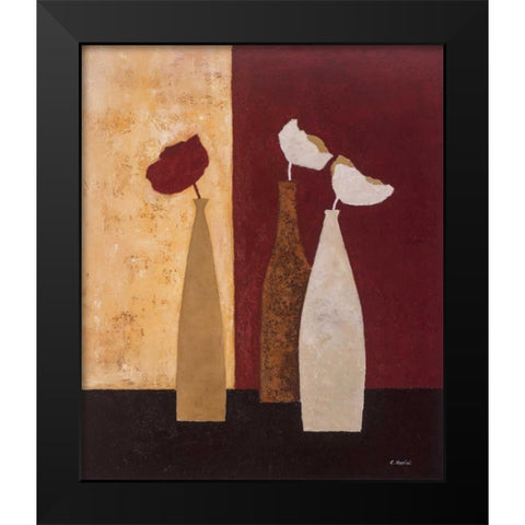 Scenery II Black Modern Wood Framed Art Print by Paus, Hans