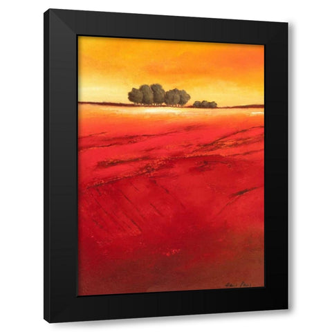 Tree Timberline I Black Modern Wood Framed Art Print by Paus, Hans