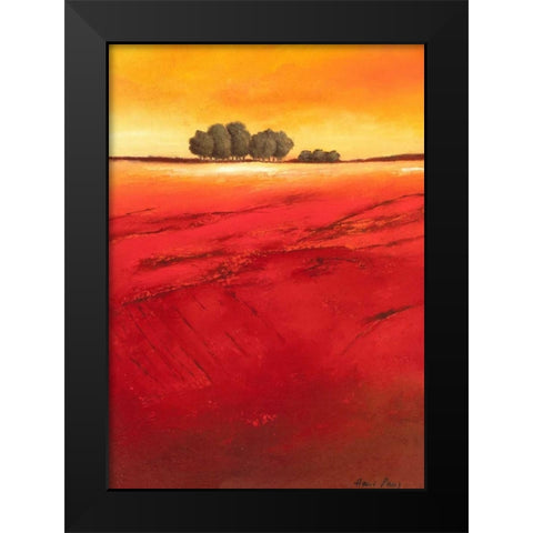 Tree Timberline I Black Modern Wood Framed Art Print by Paus, Hans