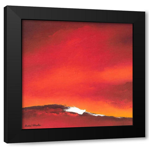 Waving line I Black Modern Wood Framed Art Print by Schrooten, Andre