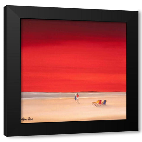 Good times I Black Modern Wood Framed Art Print with Double Matting by Paus, Hans