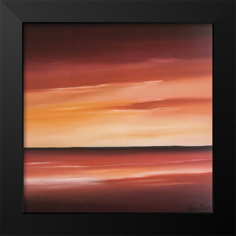 Splendid I Black Modern Wood Framed Art Print by Paus, Hans