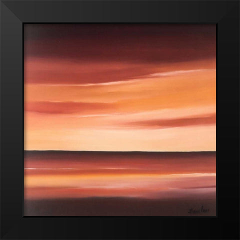 Splendid II Black Modern Wood Framed Art Print by Paus, Hans