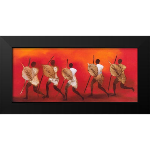 Figuras II Black Modern Wood Framed Art Print by Noordhuis, Jan Eelse