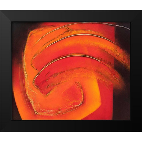 in motion II Black Modern Wood Framed Art Print by Liesbet, Optendress