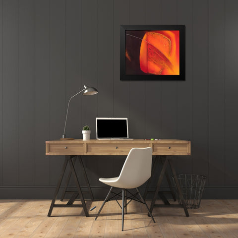 in motion III Black Modern Wood Framed Art Print by Liesbet, Optendress