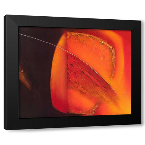 in motion III Black Modern Wood Framed Art Print by Liesbet, Optendress