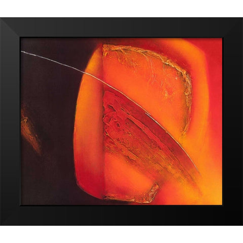 in motion III Black Modern Wood Framed Art Print by Liesbet, Optendress