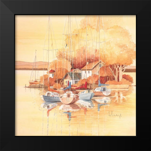 Seaside I Black Modern Wood Framed Art Print by Franz, Heigl