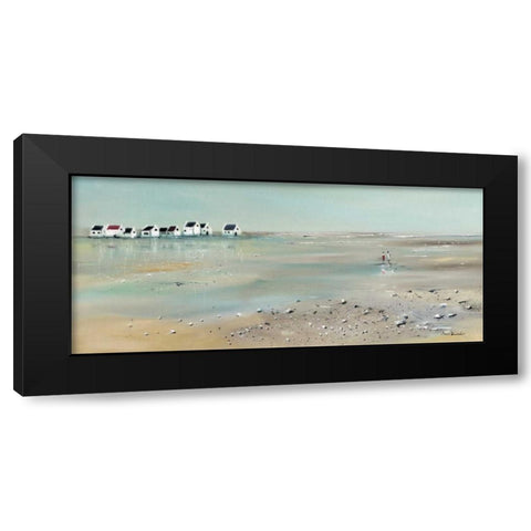 Front line I Black Modern Wood Framed Art Print with Double Matting by Jauneau, Jean