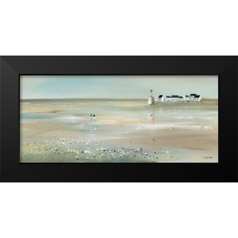 Front line II Black Modern Wood Framed Art Print by Jauneau, Jean