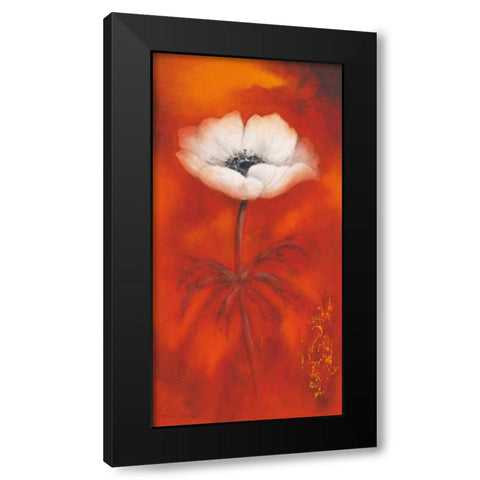Anemone II Black Modern Wood Framed Art Print with Double Matting by Jansma, Betty