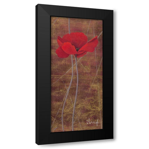 Antique Red I Black Modern Wood Framed Art Print with Double Matting by Paus, Hans