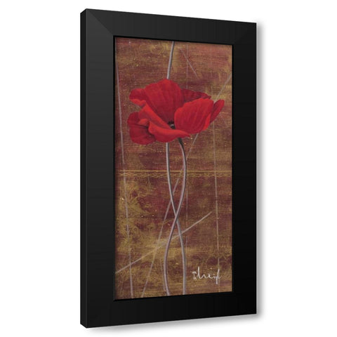 Antique Red II Black Modern Wood Framed Art Print by Paus, Hans