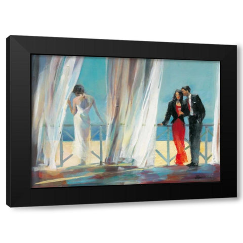 Dreaming about I Black Modern Wood Framed Art Print by Haenraets, Willem