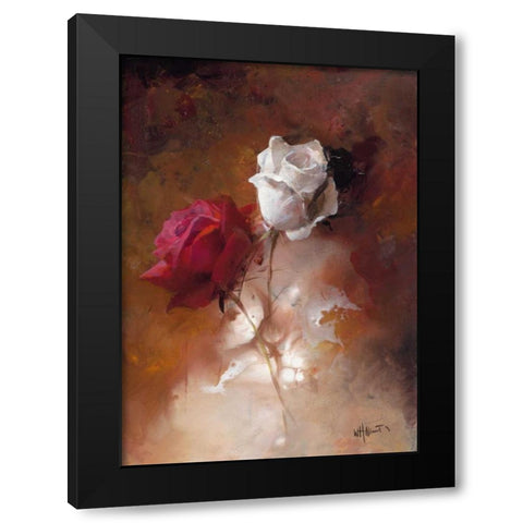 A Couple I Black Modern Wood Framed Art Print by Haenraets, Willem
