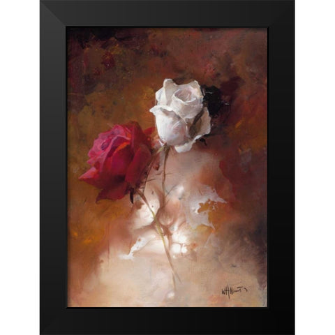 A Couple I Black Modern Wood Framed Art Print by Haenraets, Willem