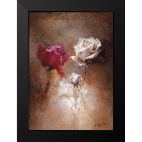 A Couple II Black Modern Wood Framed Art Print by Haenraets, Willem