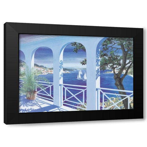 Seascape II Black Modern Wood Framed Art Print by Heigl, Franz