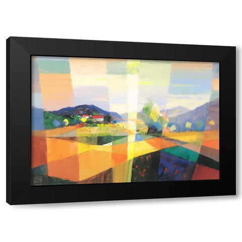San Leonino Black Modern Wood Framed Art Print by de Haan, Rob