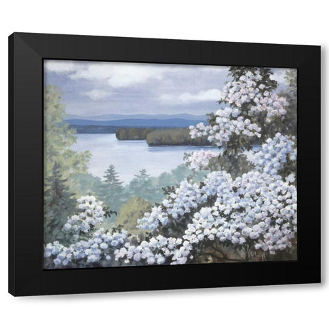 Water base I Black Modern Wood Framed Art Print by Heigl, Franz