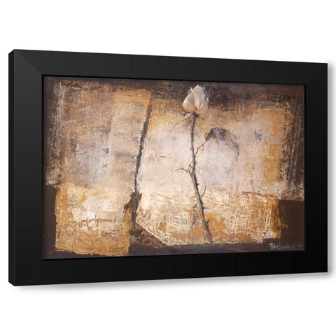 No rose without a thorn Black Modern Wood Framed Art Print with Double Matting by Vriesendorp, Heleen