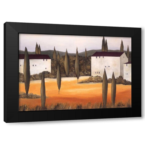 Twilight II Black Modern Wood Framed Art Print with Double Matting by Paus, Hans