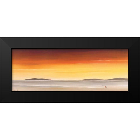 A place to mediate on II Black Modern Wood Framed Art Print by Paus, Hans