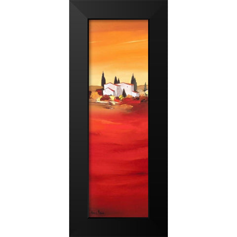 Tuscan red I Black Modern Wood Framed Art Print by Paus, Hans