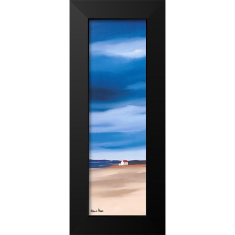 Blue sky I Black Modern Wood Framed Art Print by Paus, Hans