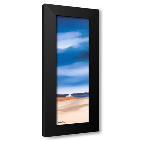 Blue sky II Black Modern Wood Framed Art Print by Paus, Hans