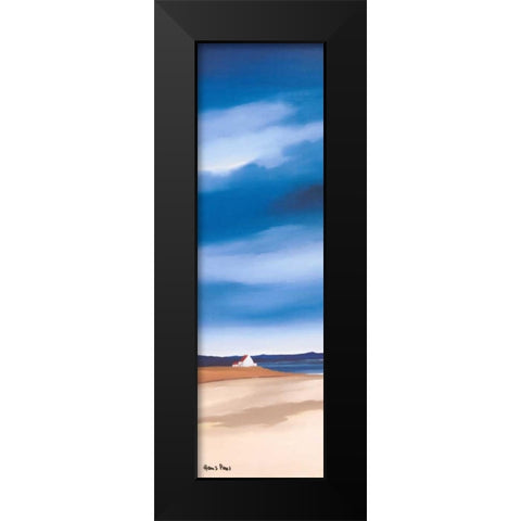 Blue sky II Black Modern Wood Framed Art Print by Paus, Hans