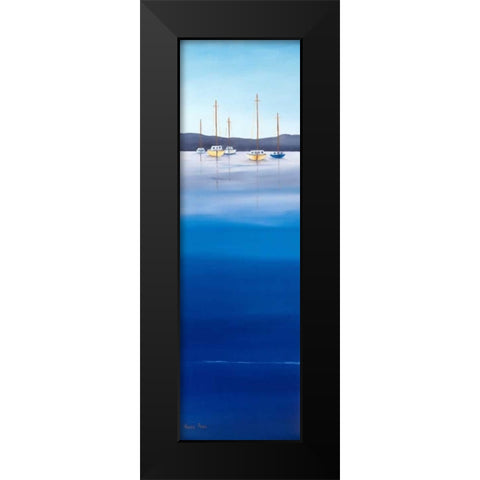 Waterline I Black Modern Wood Framed Art Print by Paus, Hans